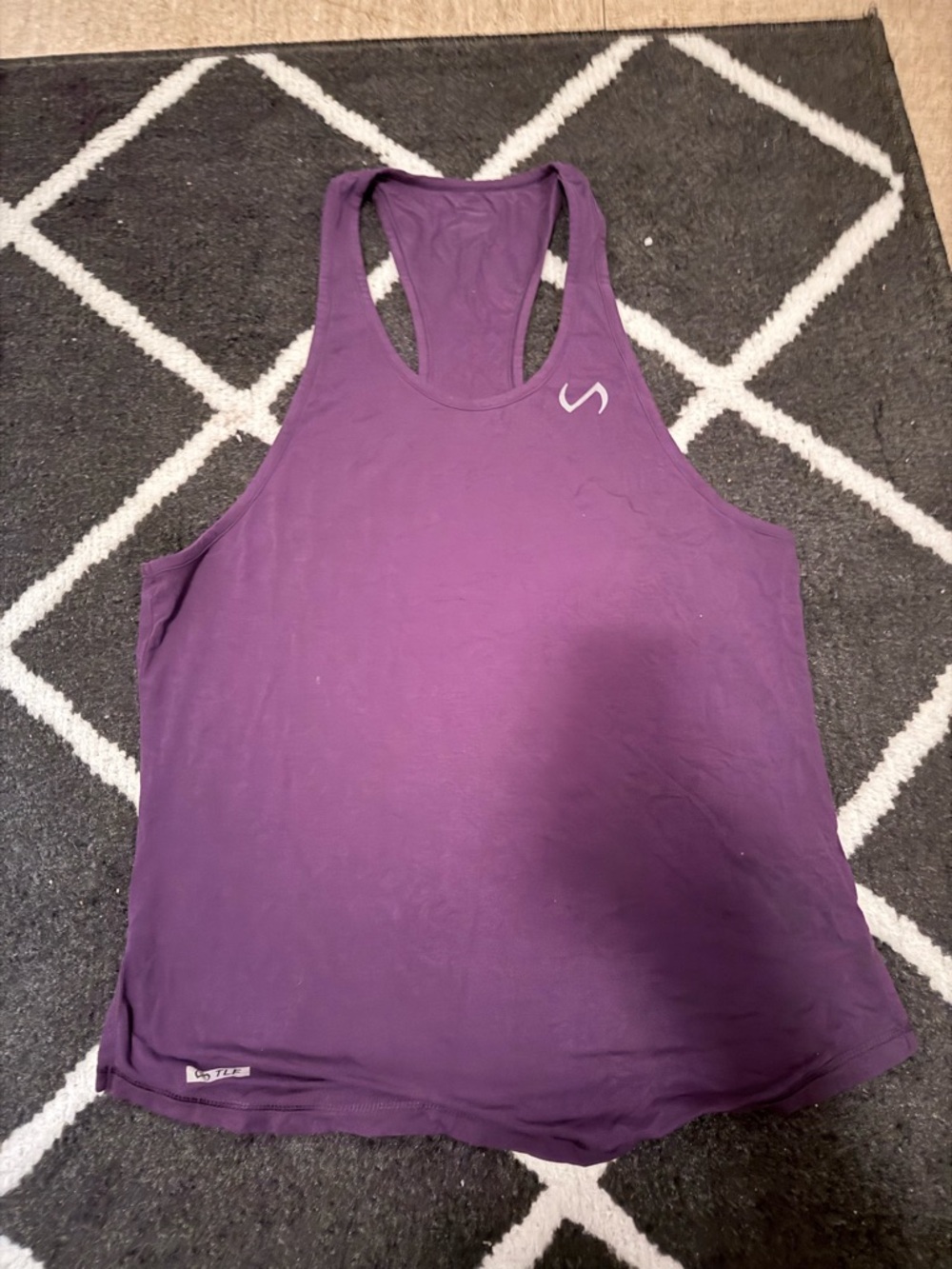 Purple bodybuilding tank top TLF. Size: L